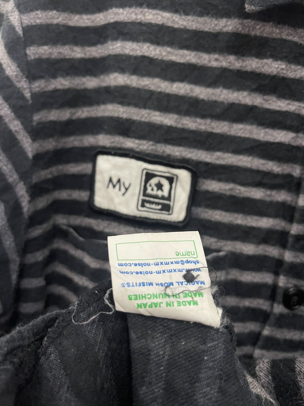Misfits MAGICAL MOSH MISFITS MXMXM Japan Patches Striped Button Up Size US M / EU 48-50 / 2 - 6 Thumbnail