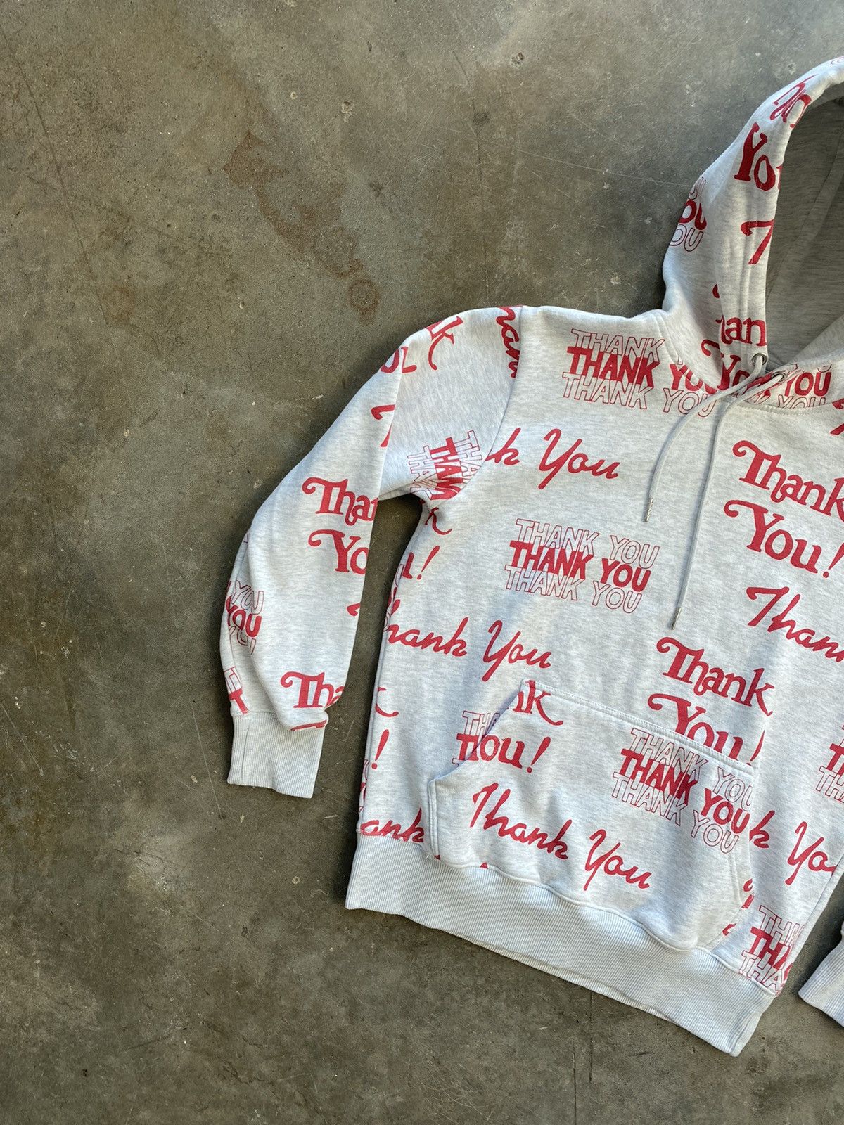 Market Chinatown Market Thank You Grey Logo All Over Hoodie Small S Size US S / EU 44-46 / 1 - 2 Thumbnail