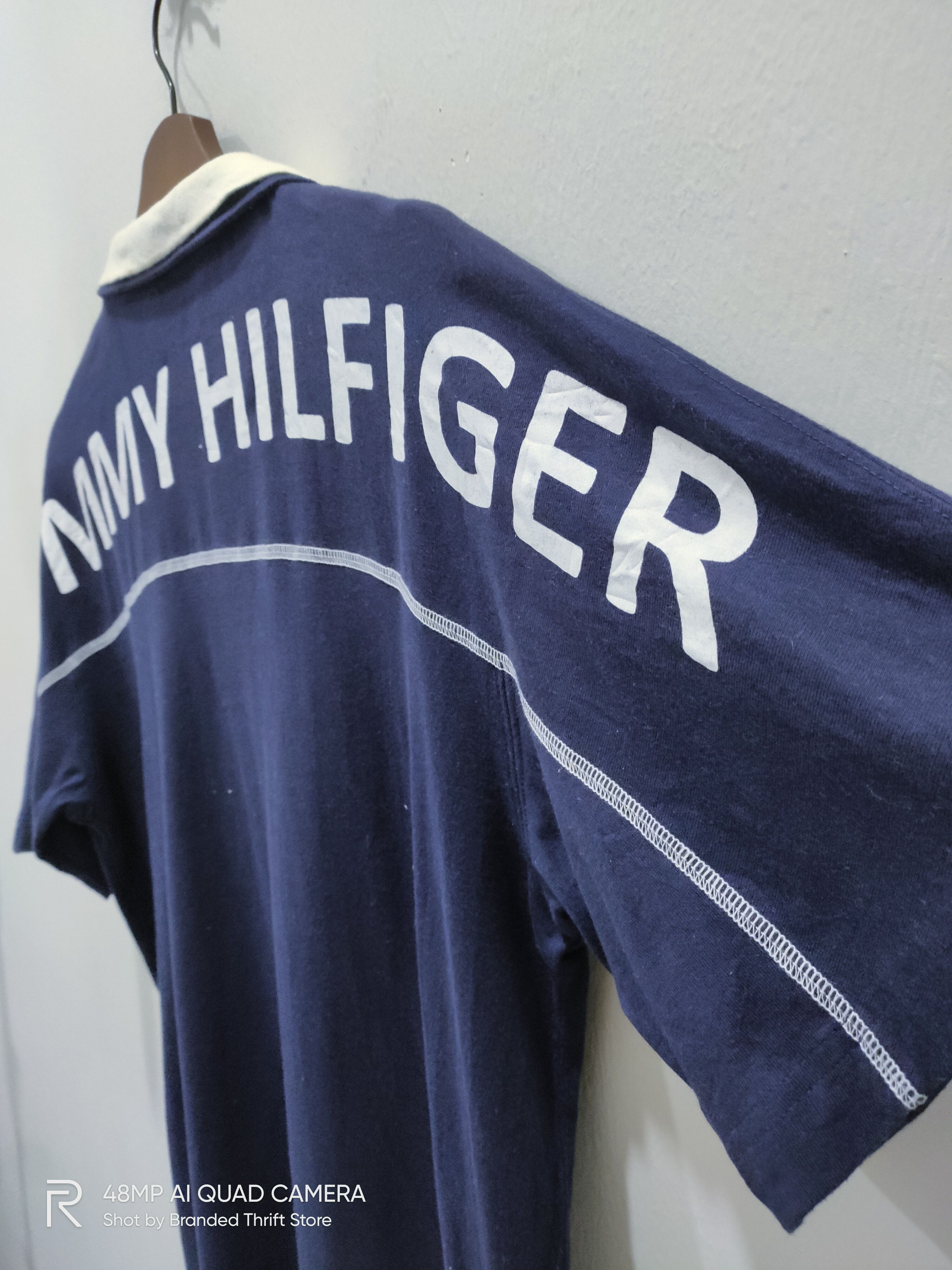 Japanese Brand TOMMY HILFIGER Double Layer Zipper Collar Luxury Polo Shirt Size US M / EU 48-50 / 2 - 4 Thumbnail