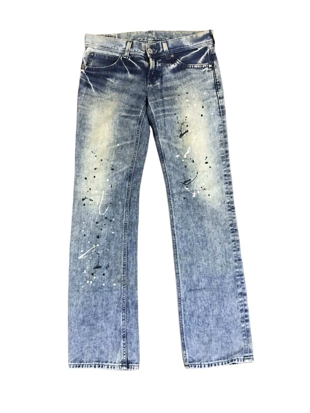 Lee Lee Something Distressed Painter Soft Denim Jeans Size US 32 / EU 48 - 1 Thumbnail