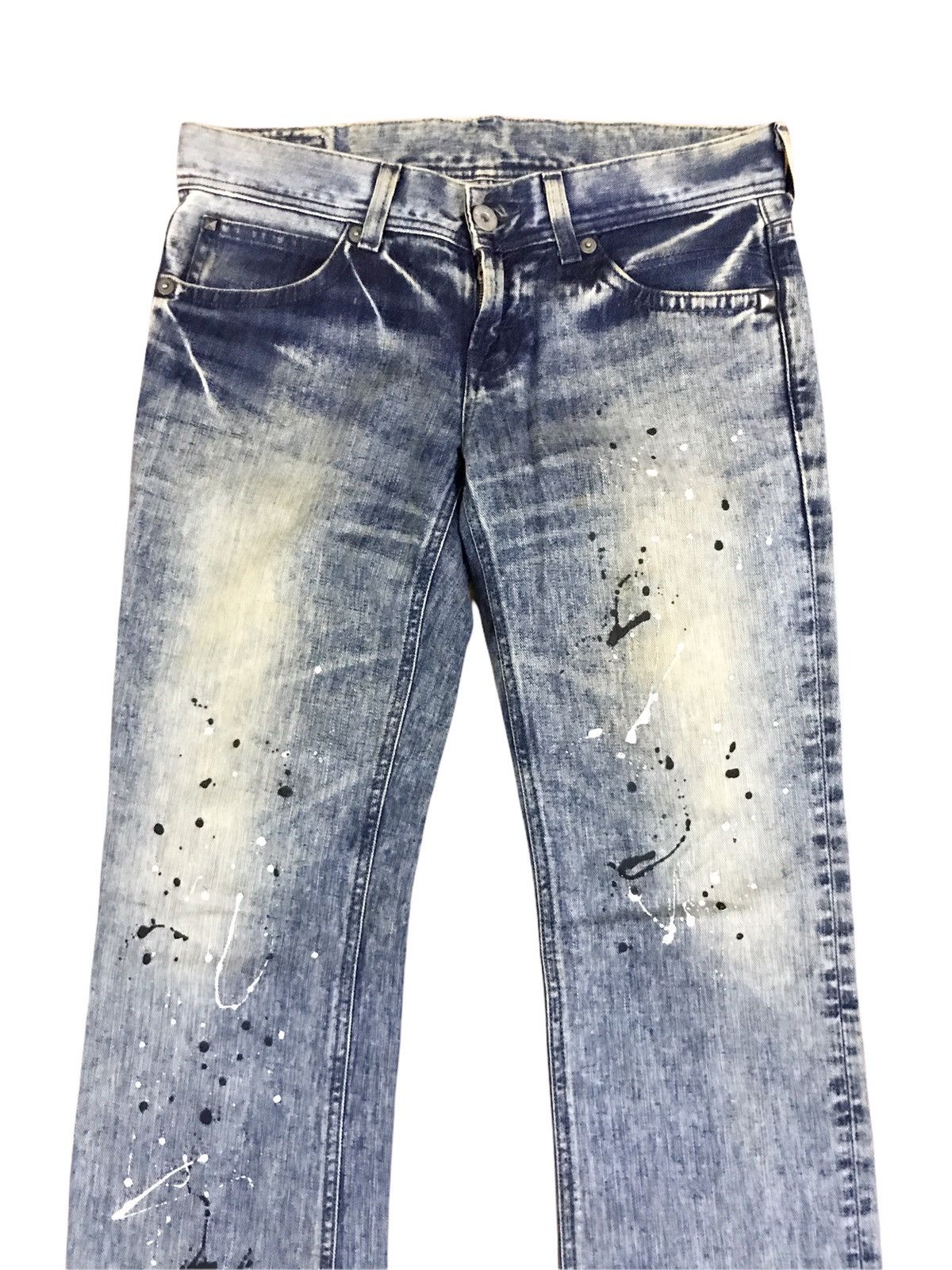 Lee Lee Something Distressed Painter Soft Denim Jeans Size US 32 / EU 48 - 3 Thumbnail