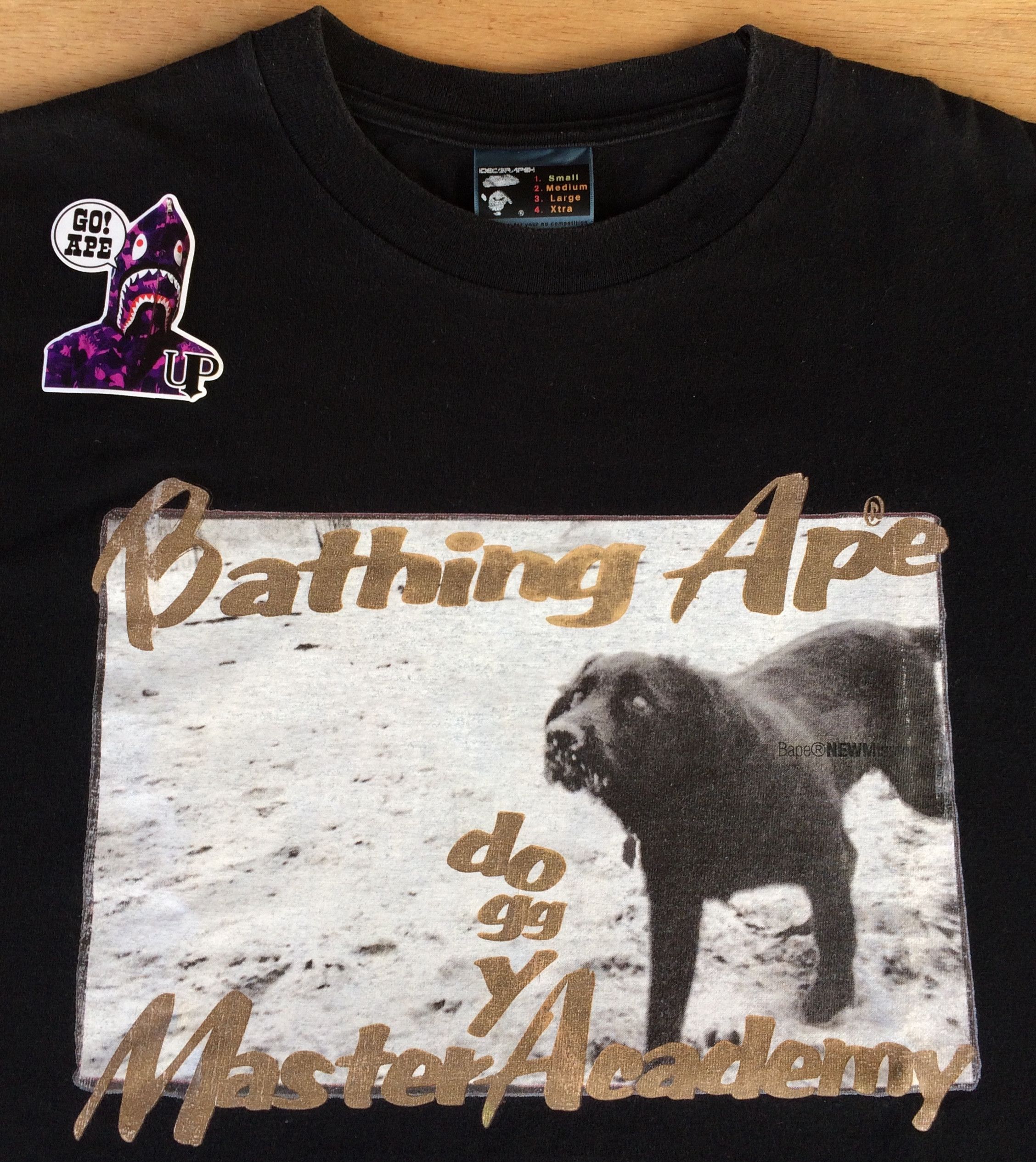 Bape 2002 OG Bape doggy master academy tee Size US S / EU 44-46 / 1 - 3 Thumbnail