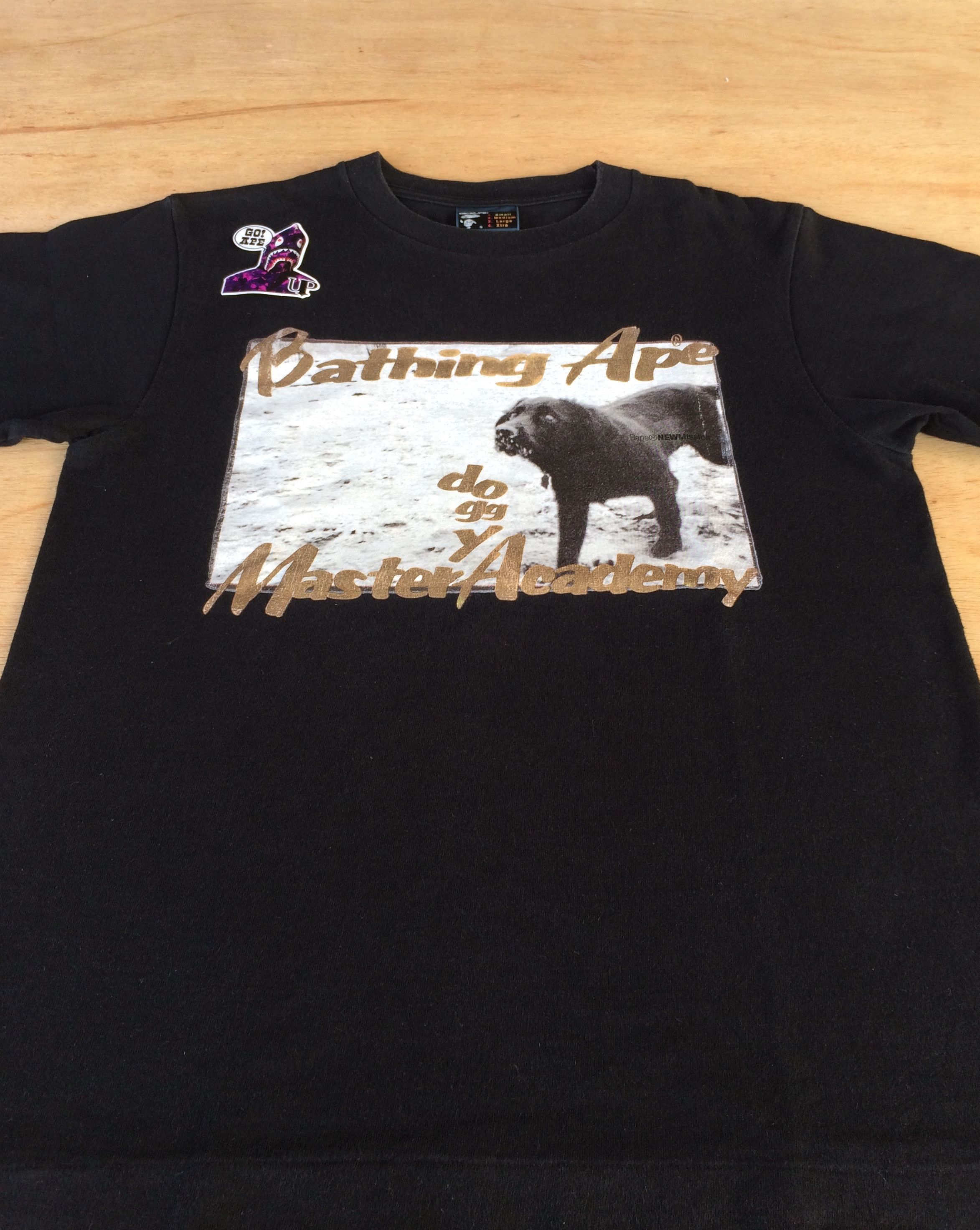 Bape 2002 OG Bape doggy master academy tee Size US S / EU 44-46 / 1 - 2 Thumbnail