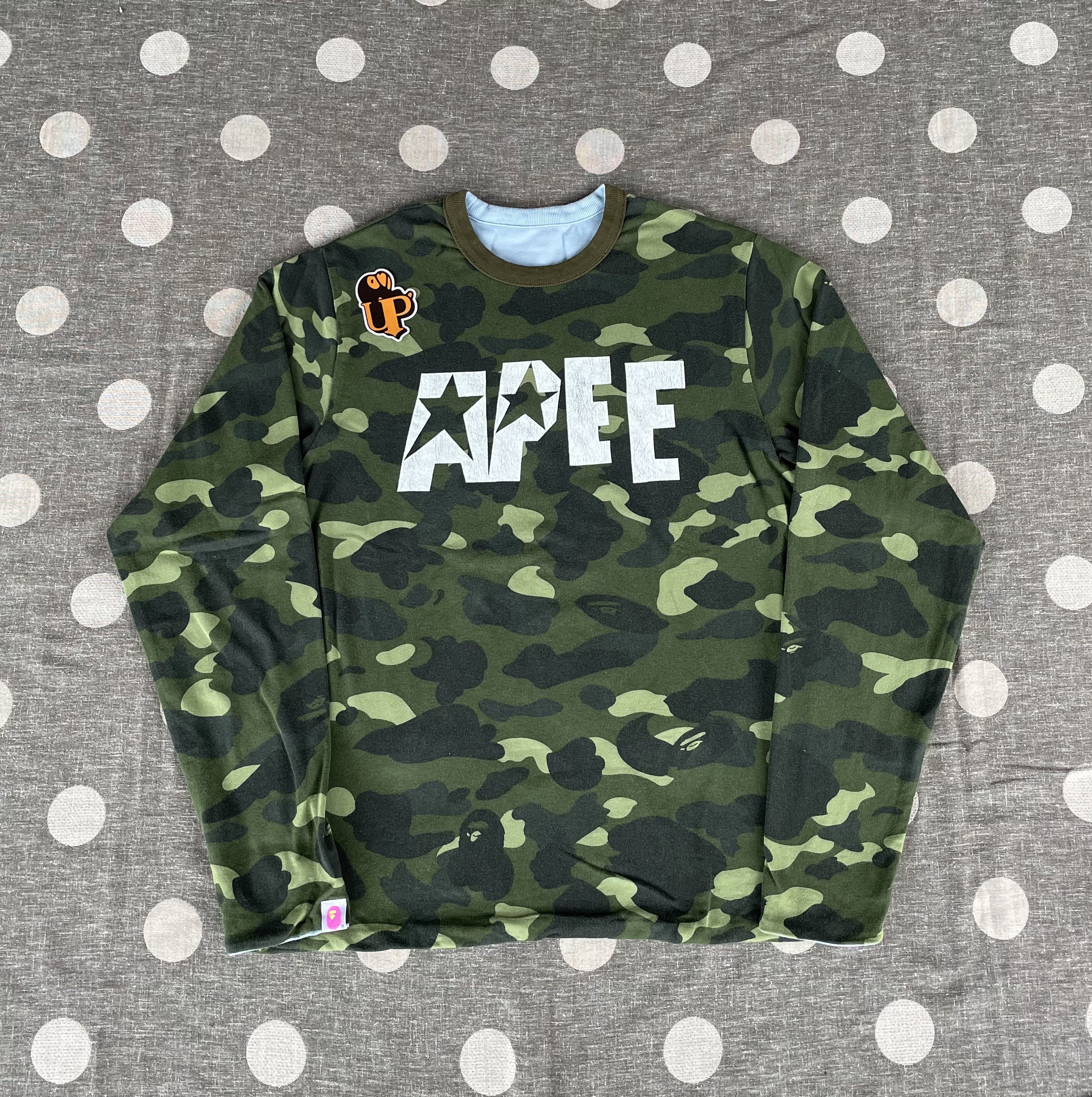 Bape OG Bape aape Reversible Long Sleeve Size US S / EU 44-46 / 1 - 1 Thumbnail