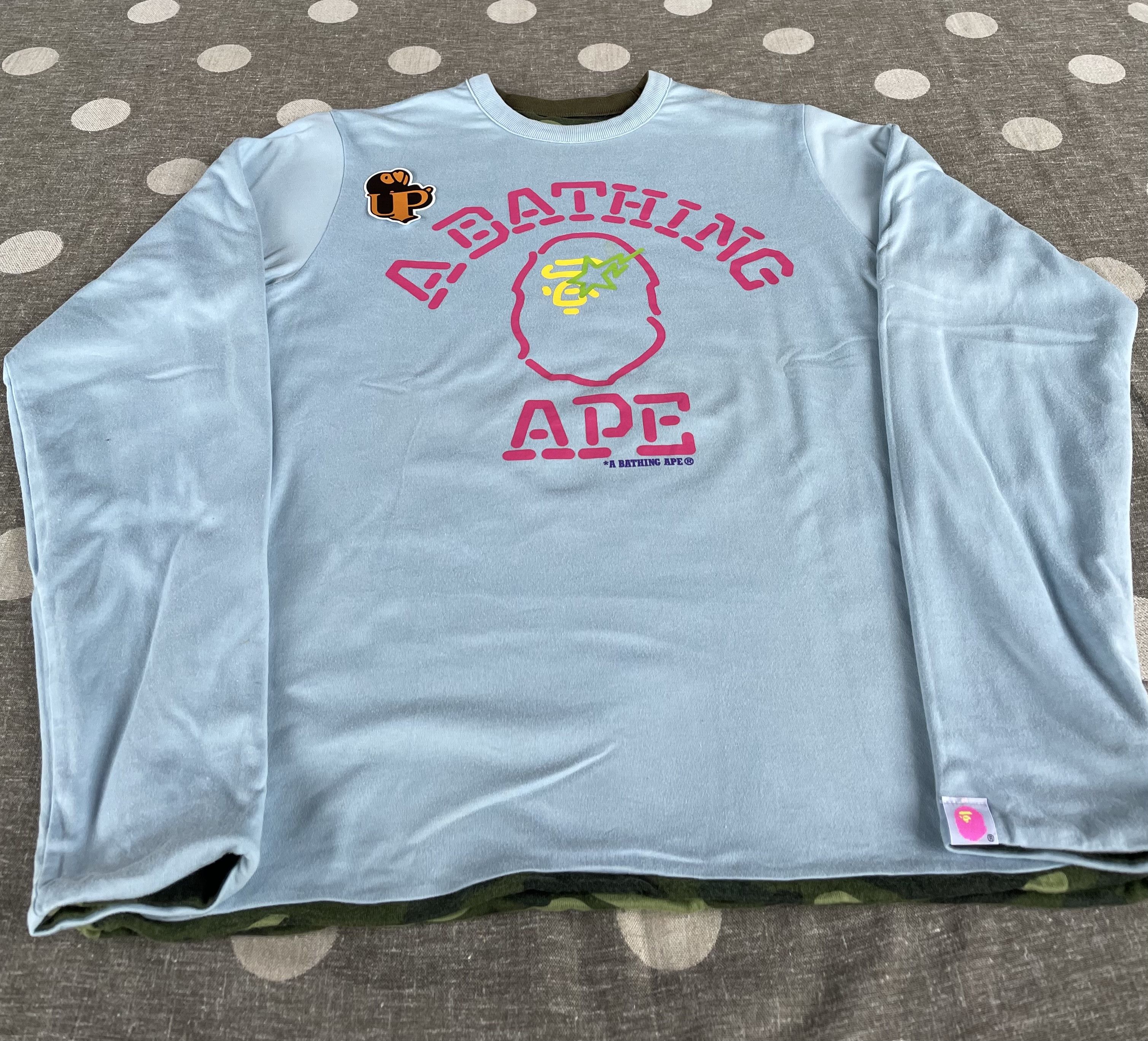 Bape OG Bape aape Reversible Long Sleeve Size US S / EU 44-46 / 1 - 6 Thumbnail