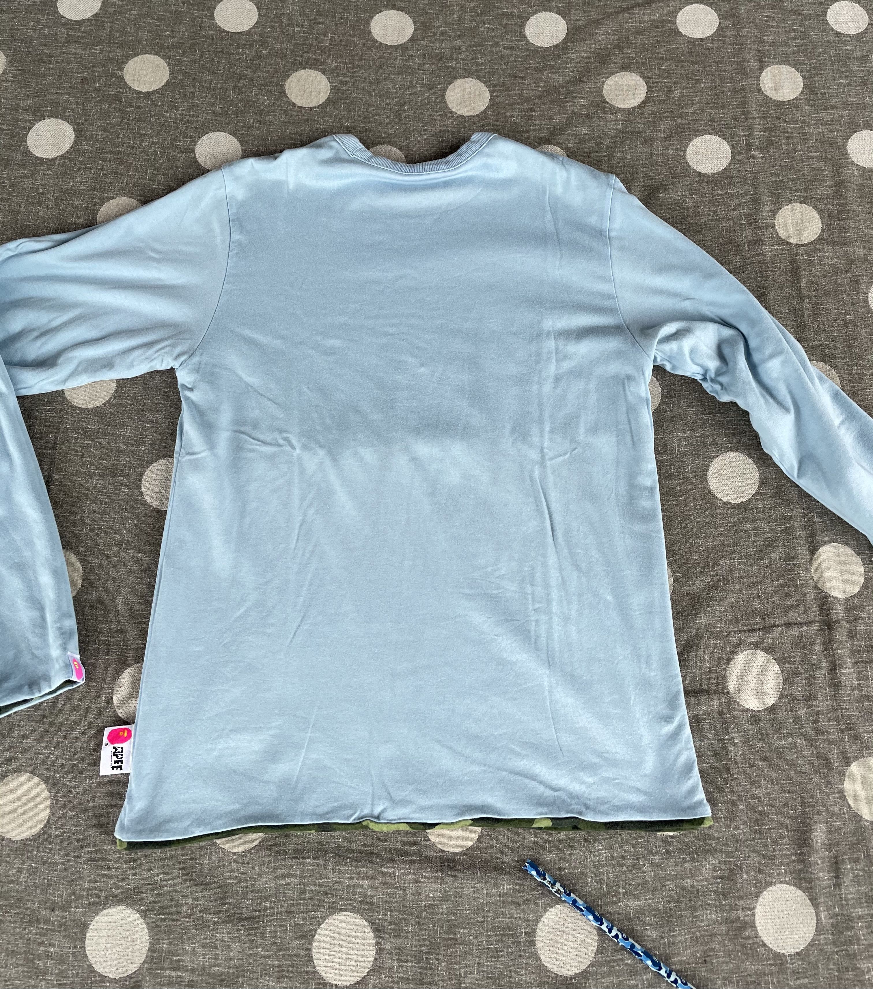 Bape OG Bape aape Reversible Long Sleeve Size US S / EU 44-46 / 1 - 8 Thumbnail