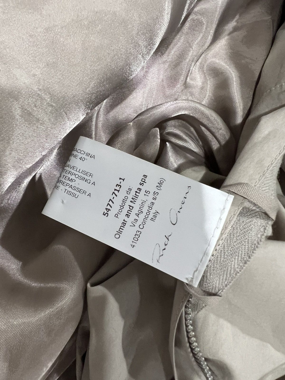 Rick Owens bomber jacket. 52/L.