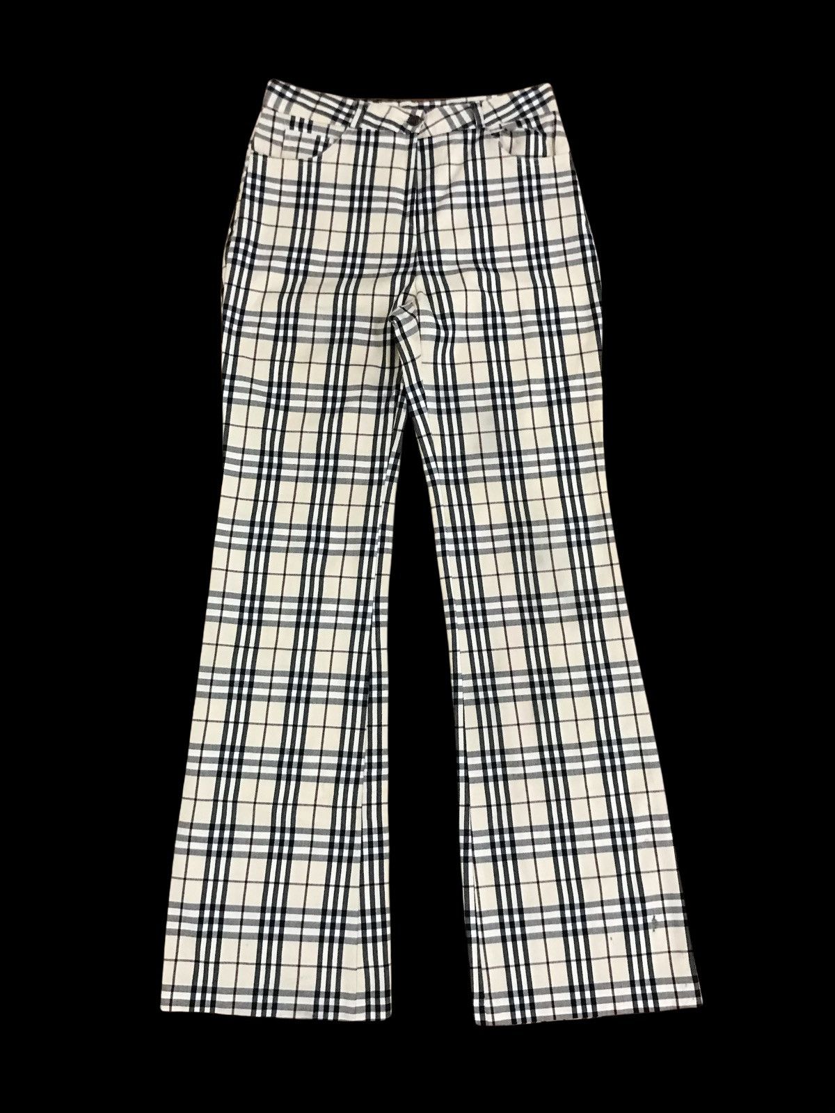 Japanese Brand Japanese Brand Nova Check Bootcut Pants Burberry Style Size US 26 / EU 42 - 2 Thumbnail