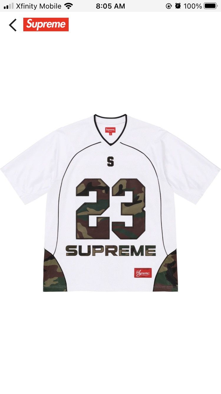 Supreme Perfect Season Football Jersey (SS23) - $118