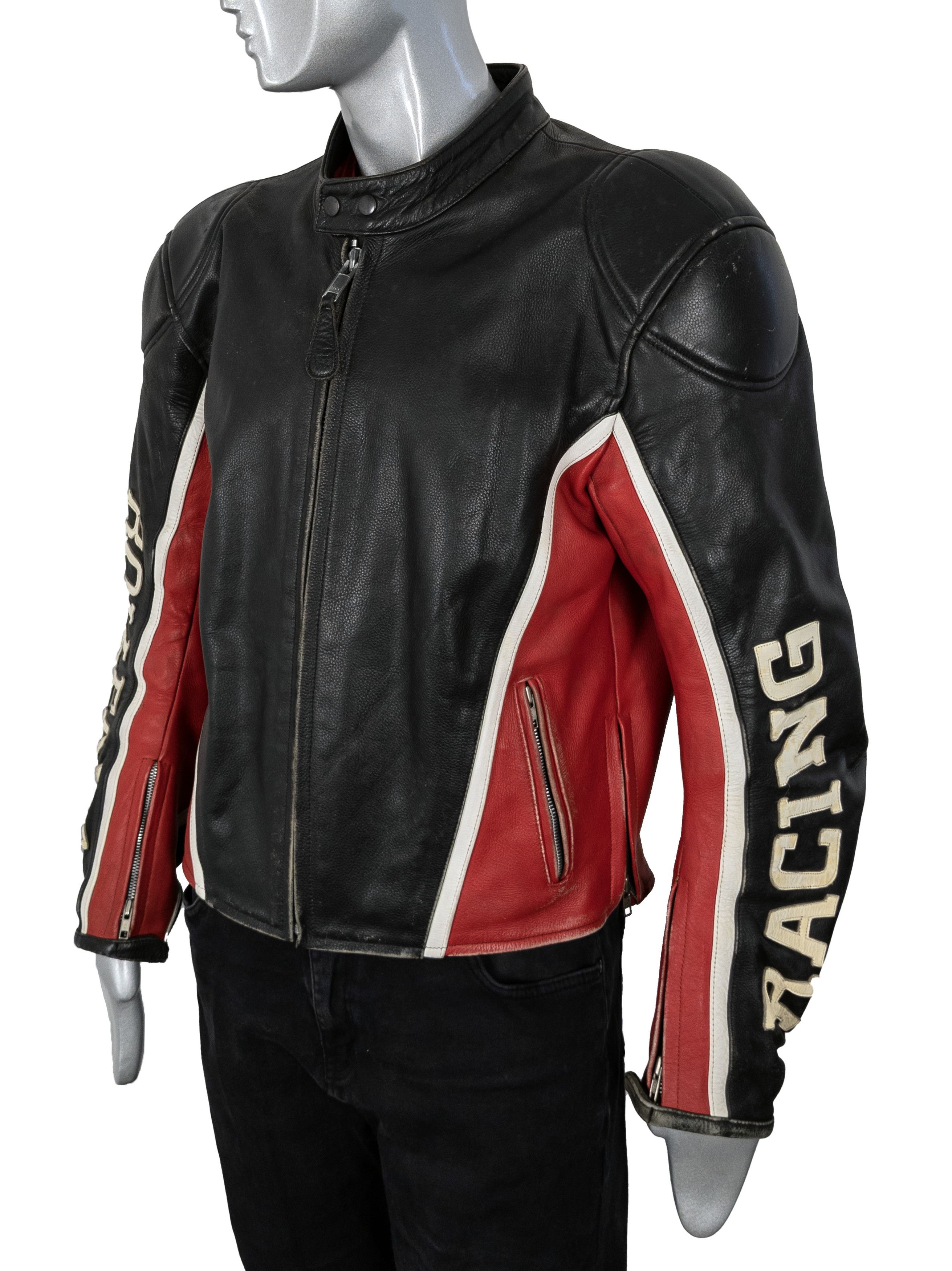 Vintage Rare Vintage Motorcycle Racing Leather Jacket Size US L / EU 52-54 / 3 - 8 Thumbnail