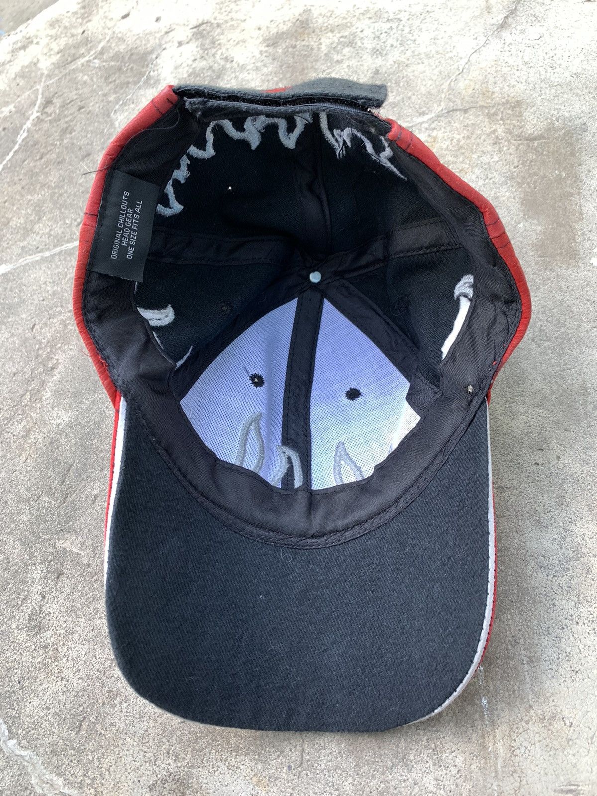 Japanese Brand Vintage Original Chillouts Head Gear y2k Inferno flames Cap Size ONE SIZE - 9 Thumbnail