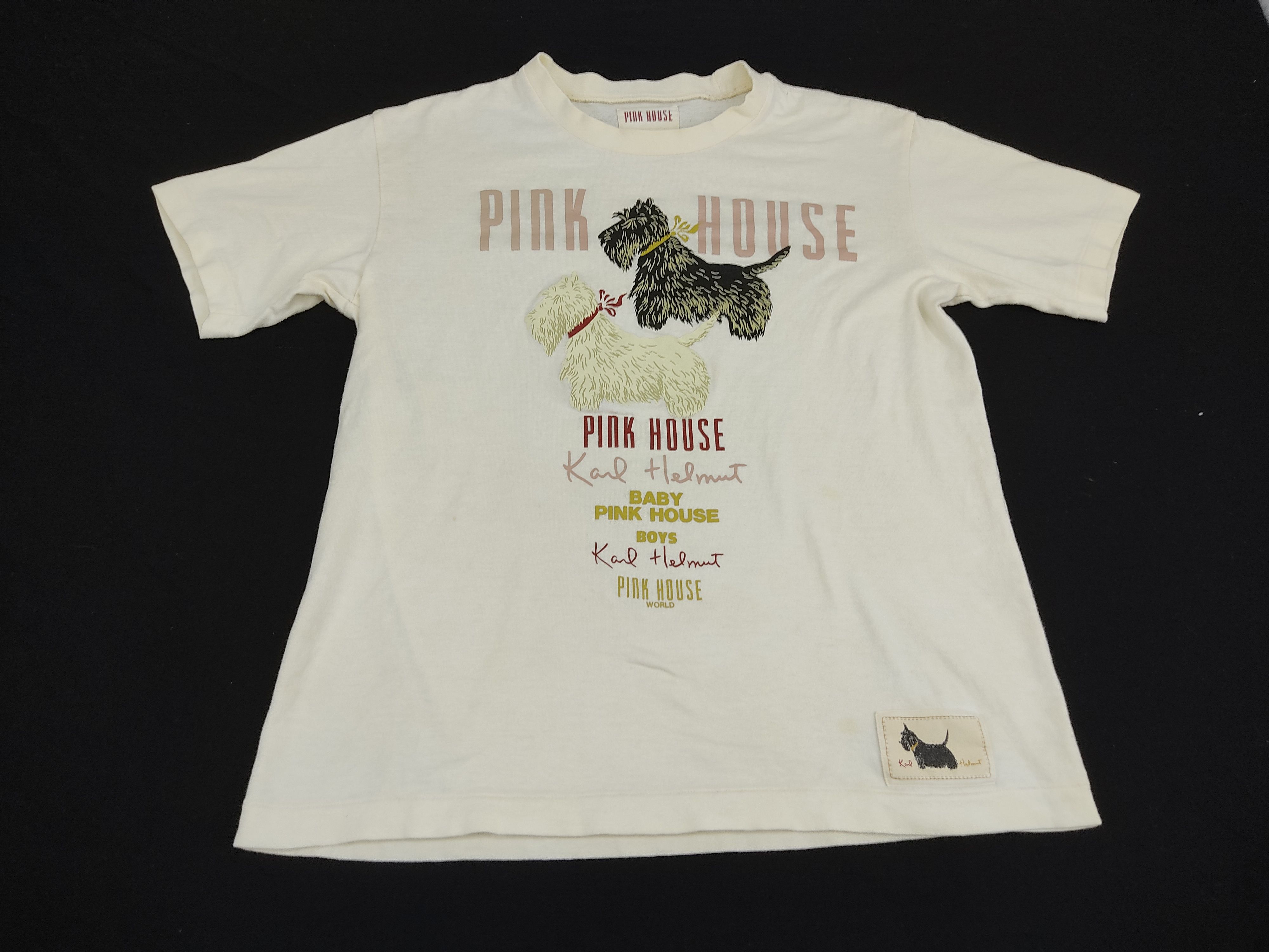 Japanese Brand 90s Karl Helmut Pink House Designer Keith Tee Size S / US 4 / IT 40 - 1 Thumbnail