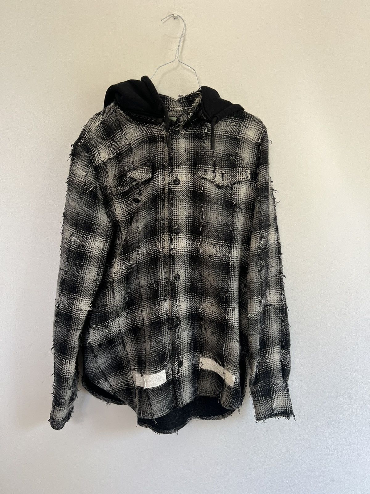 Off-White OFF WHITE DIAGONAL FLANNEL HOODED Size US M / EU 48-50 / 2 - 3 Thumbnail