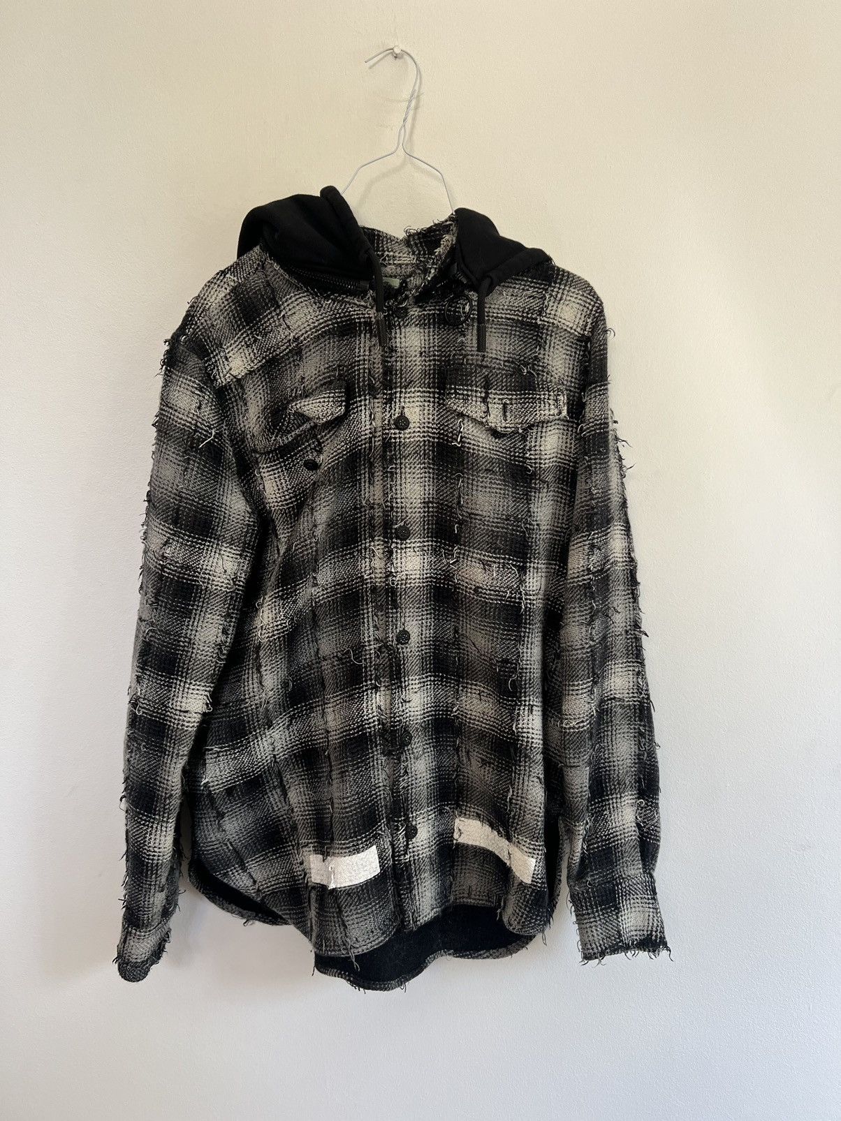 Off-White OFF WHITE DIAGONAL FLANNEL HOODED Size US M / EU 48-50 / 2 - 1 Thumbnail