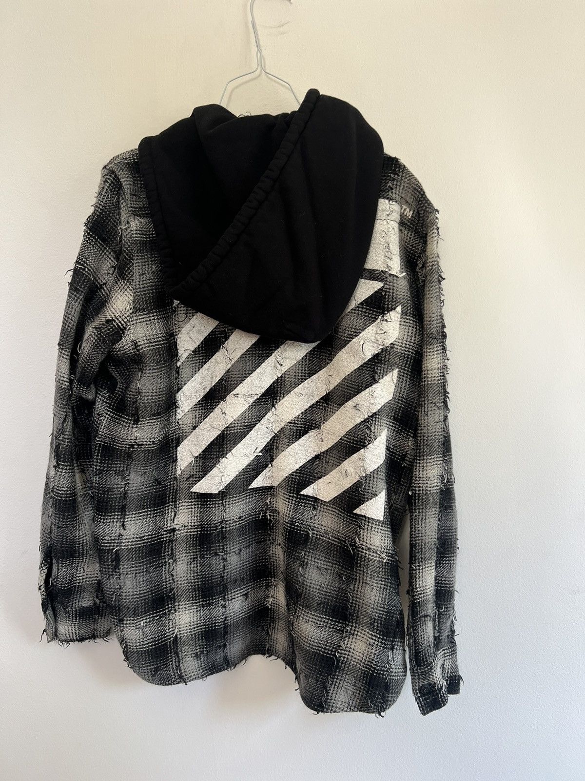 Off-White OFF WHITE DIAGONAL FLANNEL HOODED Size US M / EU 48-50 / 2 - 7 Thumbnail