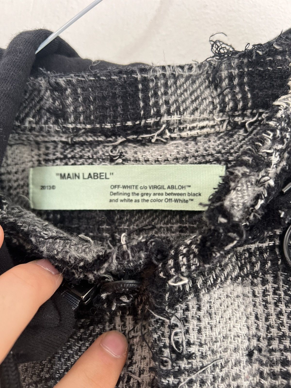 Off-White OFF WHITE DIAGONAL FLANNEL HOODED Size US M / EU 48-50 / 2 - 11 Thumbnail
