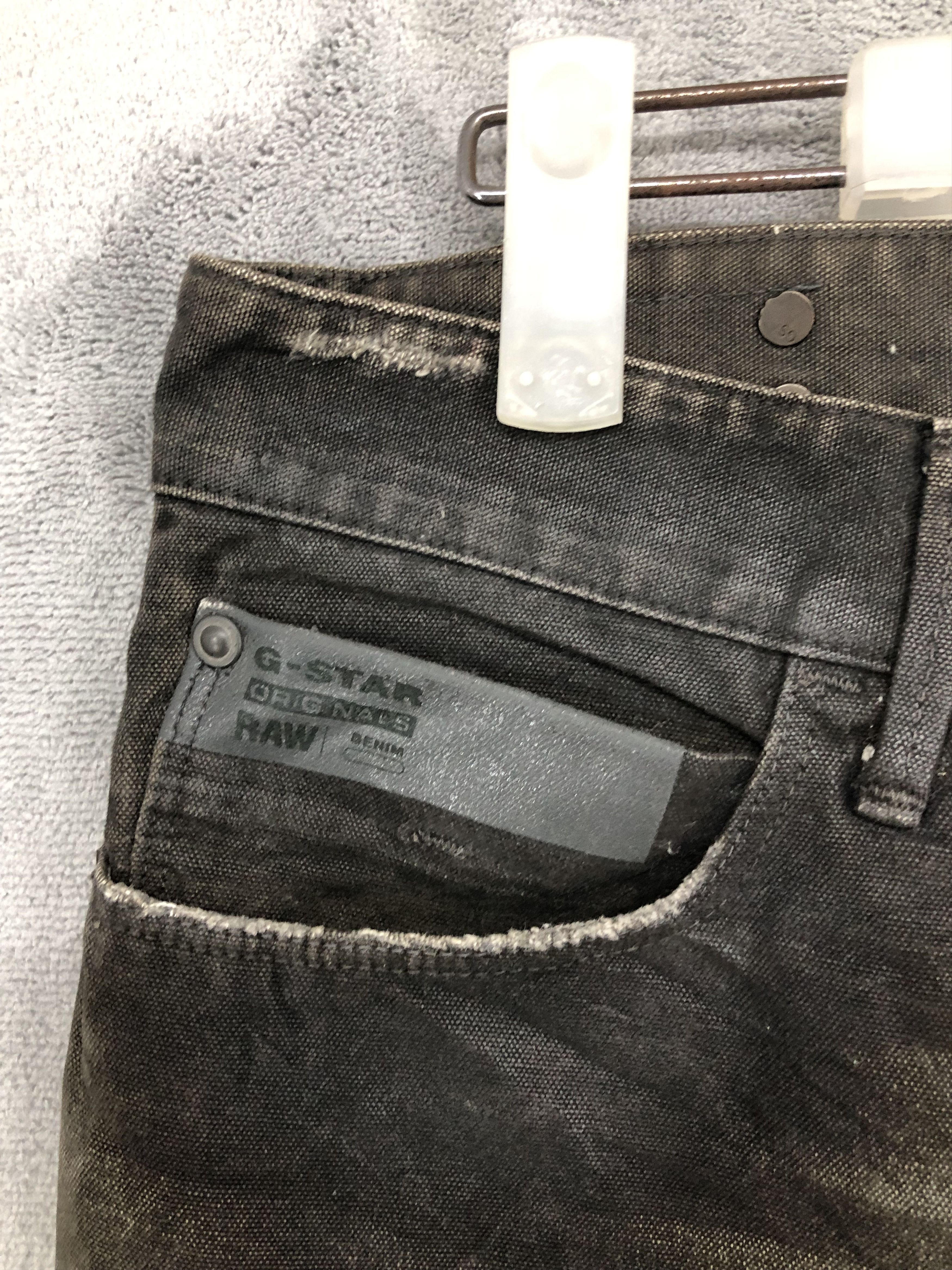 G-Star × Vintage G Star Raw Black Jeans Size US 32 / EU 48 - 4 Thumbnail