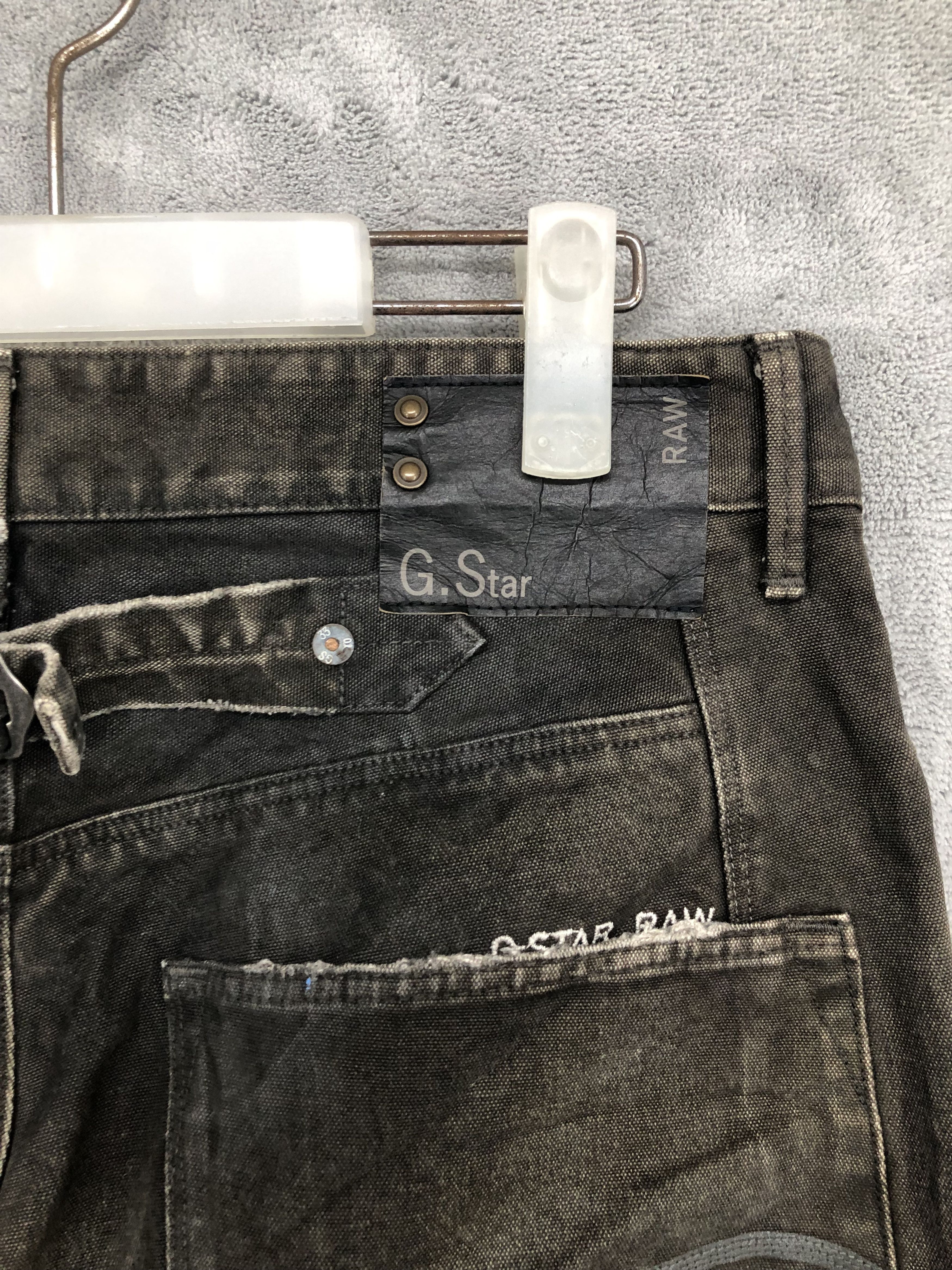 G-Star × Vintage G Star Raw Black Jeans Size US 32 / EU 48 - 8 Thumbnail