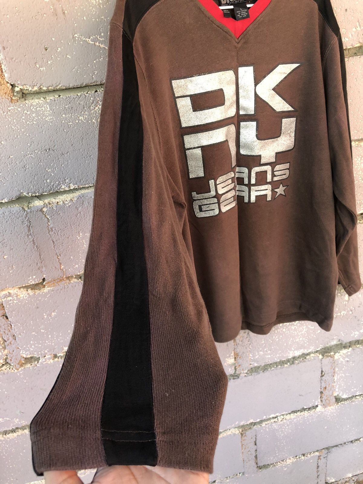 DKNY Rare 90s Vintage DKNY Jeans Gear Donna Karan New York Shirt Size US L / EU 52-54 / 3 - 2 Thumbnail