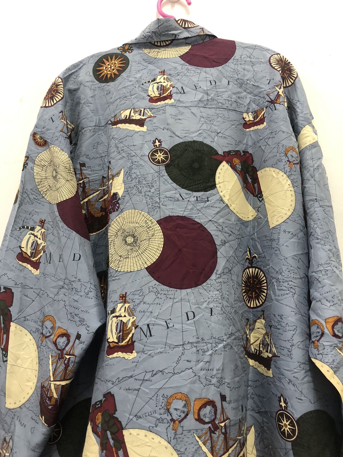 Japanese Brand Vintage SILK CLUB Full All Over Print Royalty Baroque Shirt Size US L / EU 52-54 / 3 - 7 Thumbnail