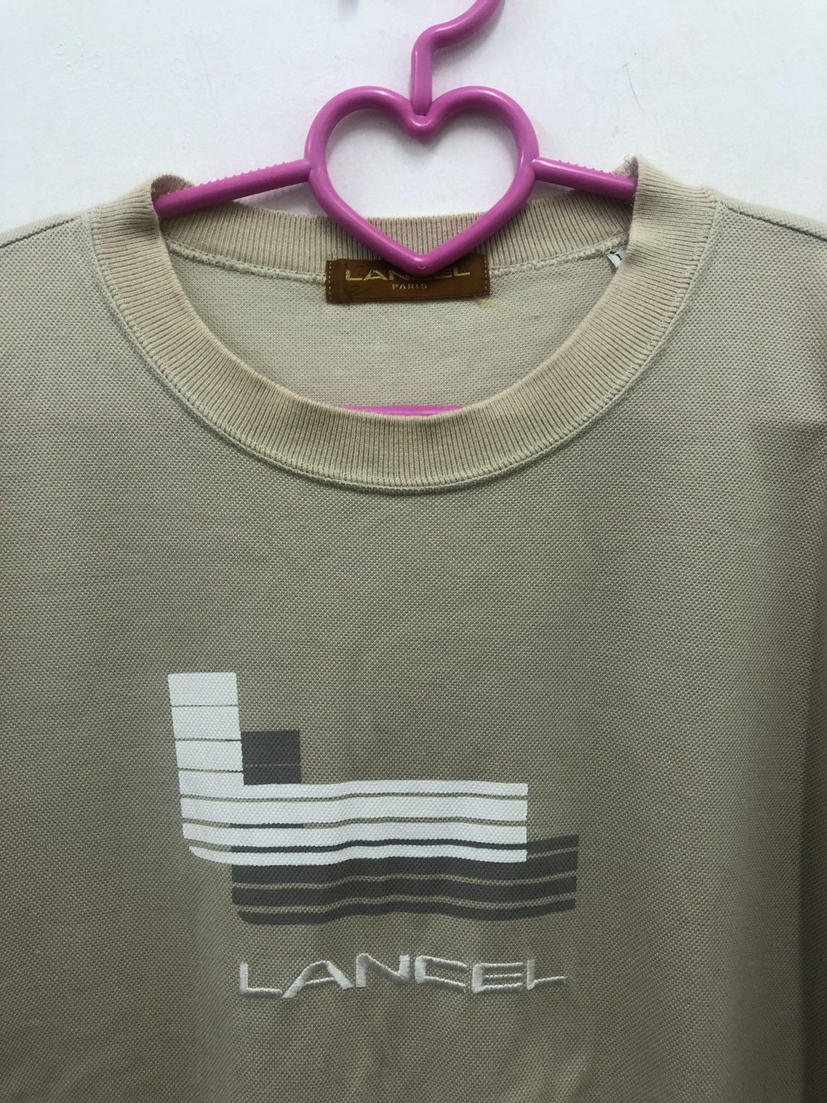 Lancel Rare 90s Vintage LANCEL Spell Out Big Logo Shirt Size US L / EU 52-54 / 3 - 2 Thumbnail
