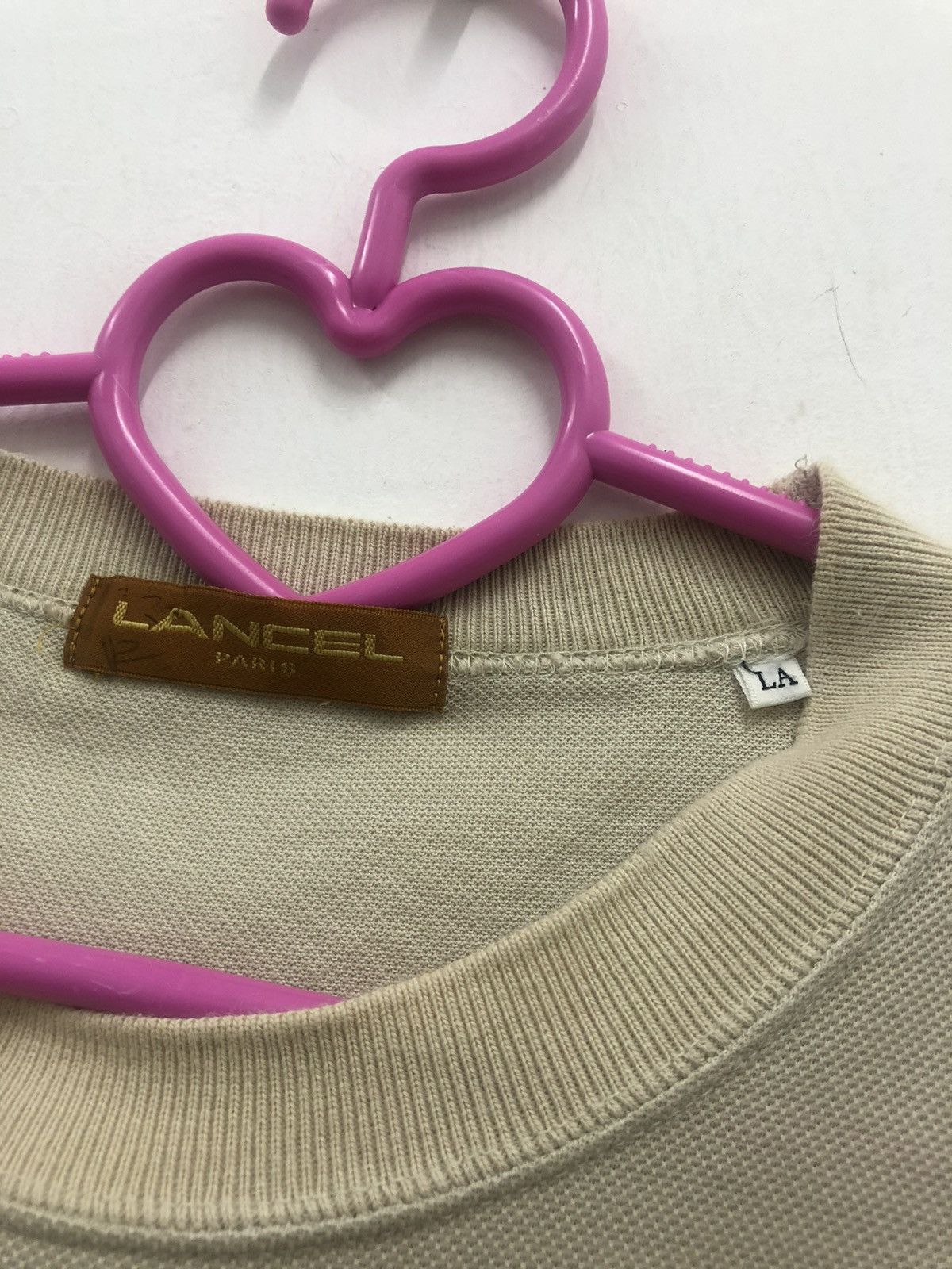 Lancel Rare 90s Vintage LANCEL Spell Out Big Logo Shirt Size US L / EU 52-54 / 3 - 3 Thumbnail