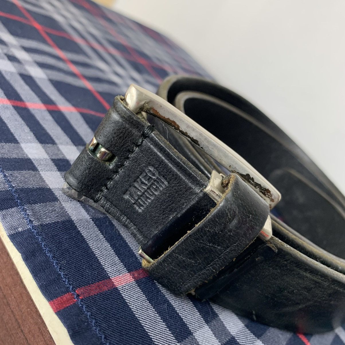 Japanese Brand rare takeo kikuchi casual belts black leather Size ONE SIZE - 6 Thumbnail