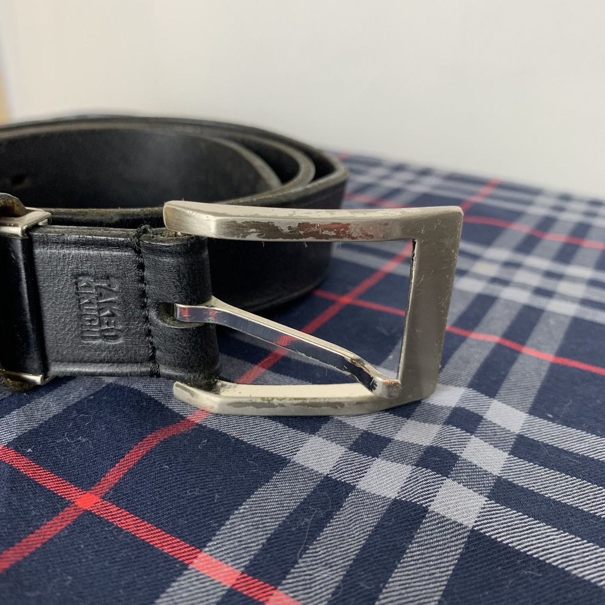 Japanese Brand rare takeo kikuchi casual belts black leather Size ONE SIZE - 5 Thumbnail