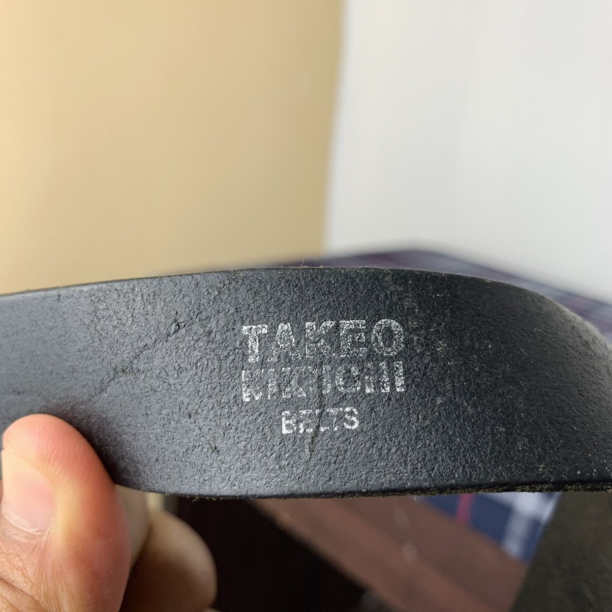 Japanese Brand rare takeo kikuchi casual belts black leather Size ONE SIZE - 3 Thumbnail