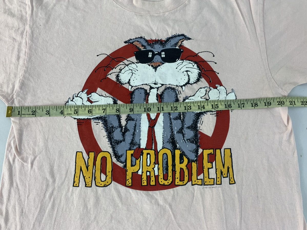 Fruit Of The Loom 90s Fruit Of The Loom No Problem Cat Screen Printed Tee Size US L / EU 52-54 / 3 - 6 Thumbnail