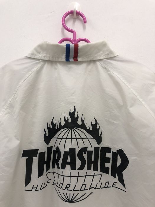 Thrasher Rare HUF WORLDWIDE x THRASHER Spell Out Big Logo Sweater