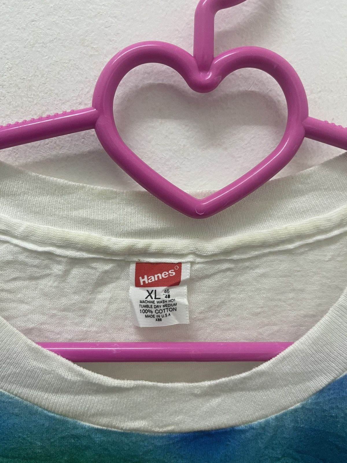 Vintage Rare 80s Vintage Tiger Paint Art Hanes Made in USA Tee Size US XL / EU 56 / 4 - 4 Thumbnail