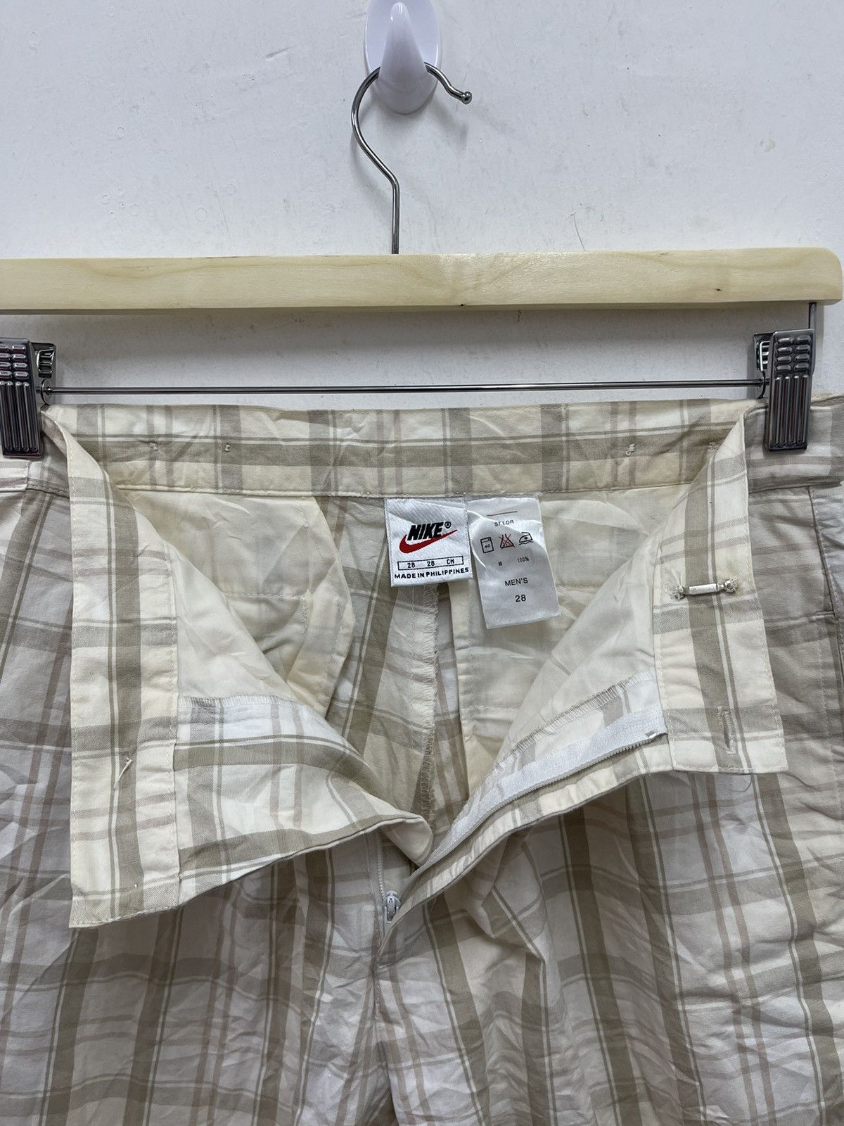 Nike Vintage NIKE Challenge Court Tennis Plaid Tartan Shorts Size US 28 / EU 44 - 3 Thumbnail