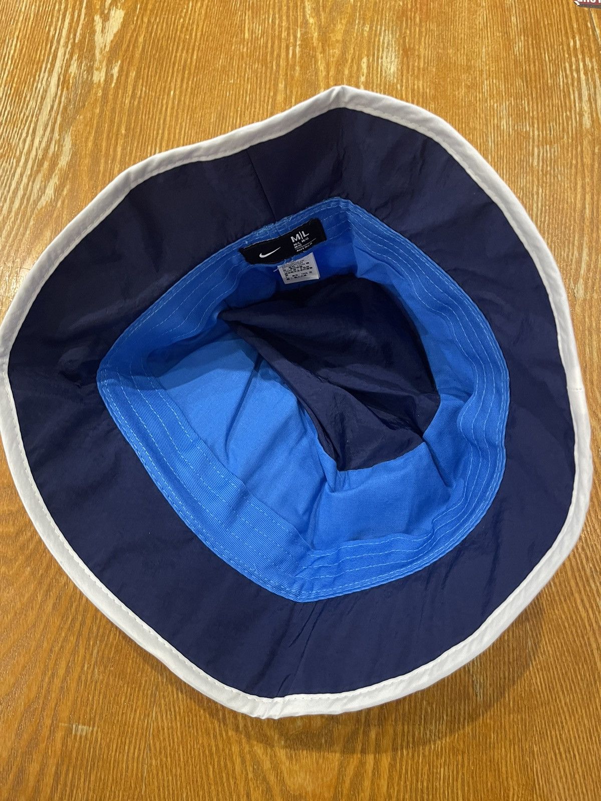 Nike Rare NIKE Swoosh Spell Out Big Logo Bucket Hat Size ONE SIZE - 5 Thumbnail
