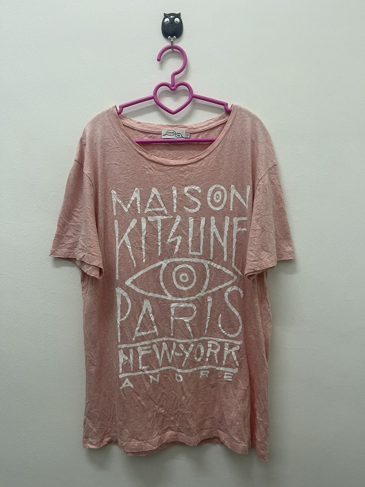 Maison Kitsune MAISON KITSUNE Paris New York Andre Tee Size US L / EU 52-54 / 3 - 1 Thumbnail