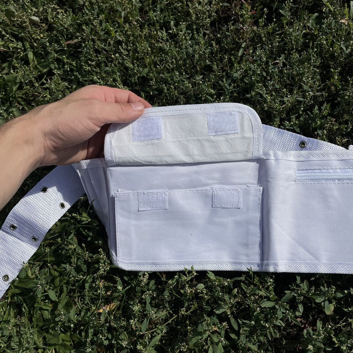 Vintage Vintage Y2K White Cotton Crossbody Bag Multiple Pockets OS Size ONE SIZE - 2 Thumbnail