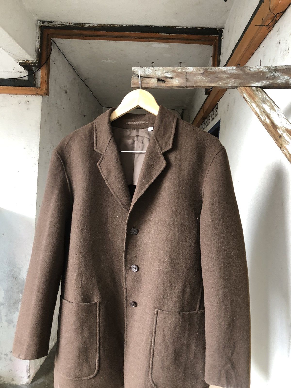 Undercover Rare❗️Uniqlo x Undercover Wool Button Jacket Brown Size US M / EU 48-50 / 2 - 14 Thumbnail