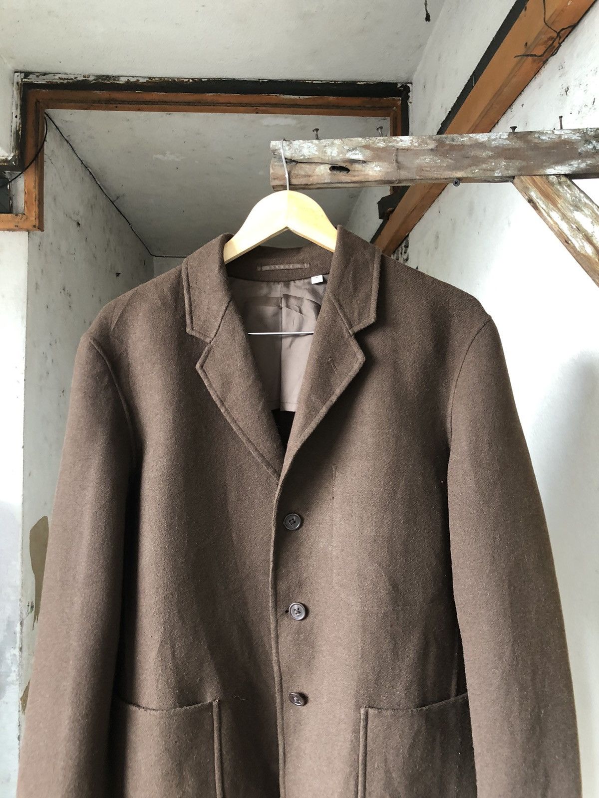 Undercover Rare❗️Uniqlo x Undercover Wool Button Jacket Brown Size US M / EU 48-50 / 2 - 8 Thumbnail