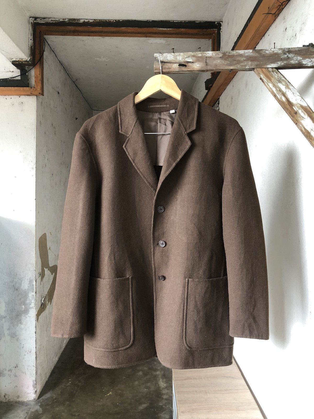 Undercover Rare❗️Uniqlo x Undercover Wool Button Jacket Brown Size US M / EU 48-50 / 2 - 4 Thumbnail