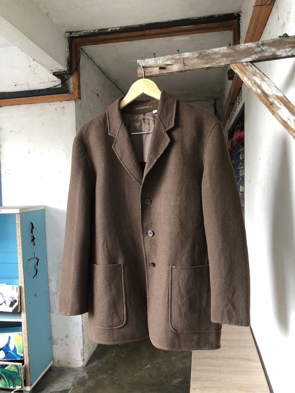Undercover Rare❗️Uniqlo x Undercover Wool Button Jacket Brown Size US M / EU 48-50 / 2 - 7 Thumbnail
