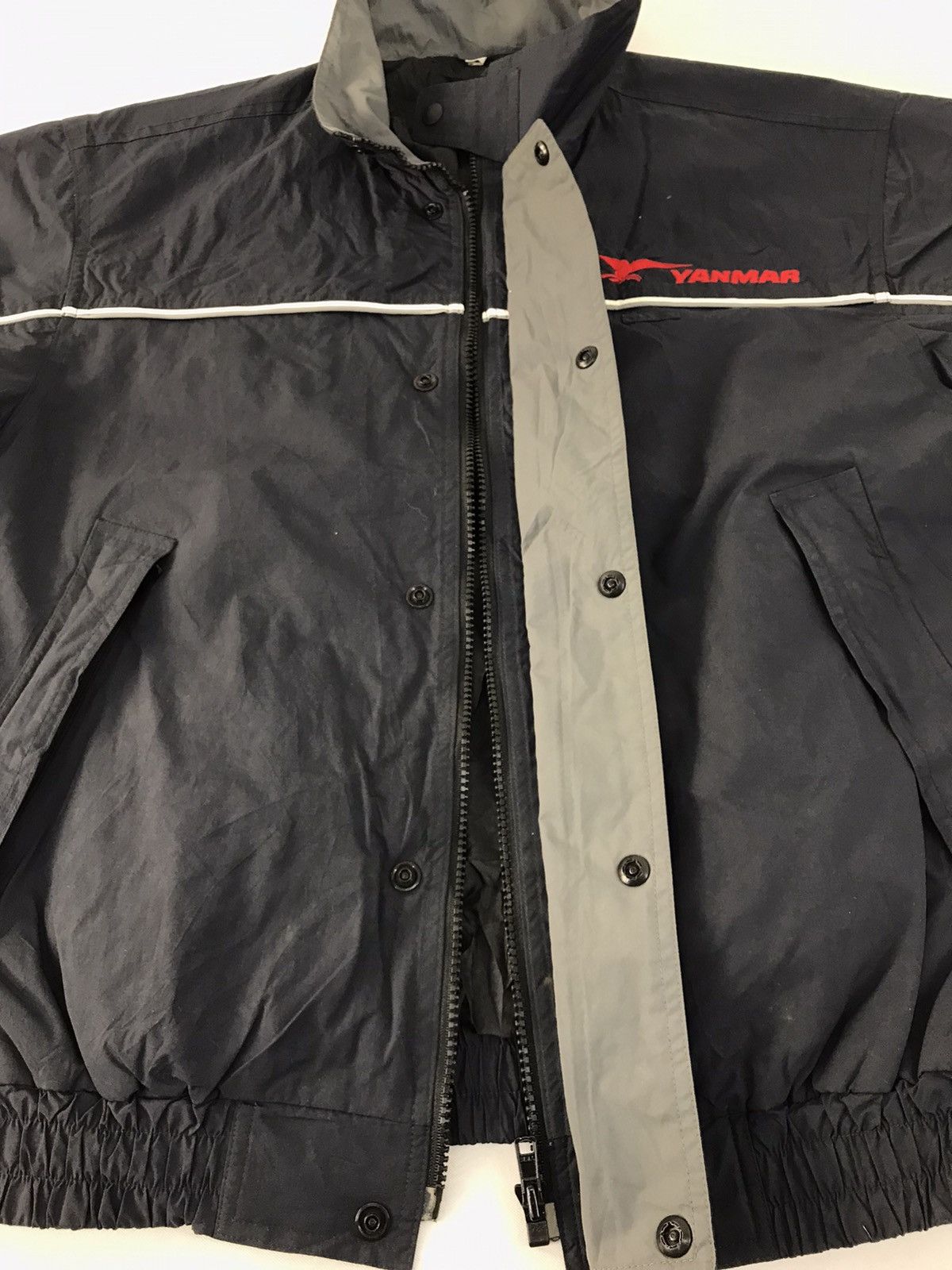 Japanese Brand × Vintage Yanmar Quilted Jacket Zipper Snap Button Size US XL / EU 56 / 4 - 5 Thumbnail
