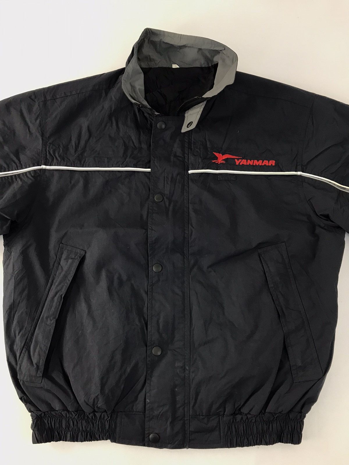 Japanese Brand × Vintage Yanmar Quilted Jacket Zipper Snap Button Size US XL / EU 56 / 4 - 3 Thumbnail