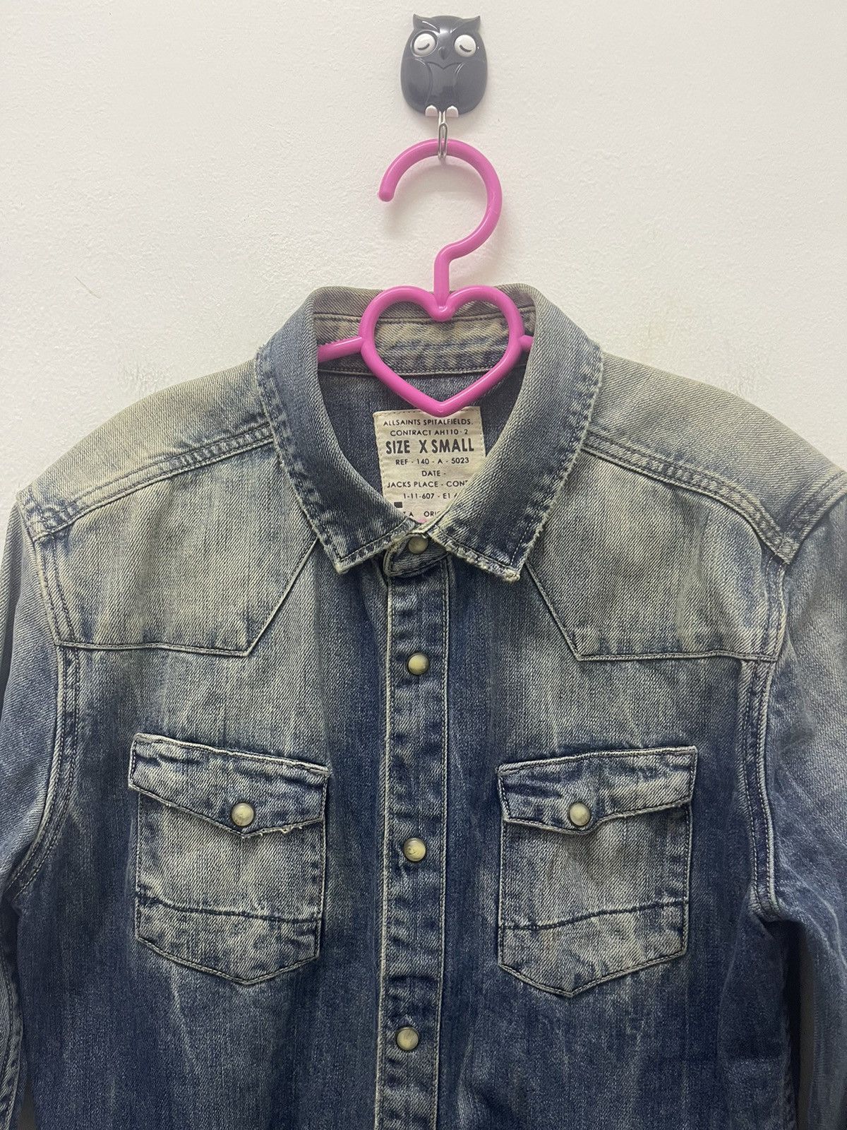 Allsaints Rare ALLSAINTS Spitalfields Denim Jeans Snap Button Size US XS / EU 42 / 0 - 2 Thumbnail