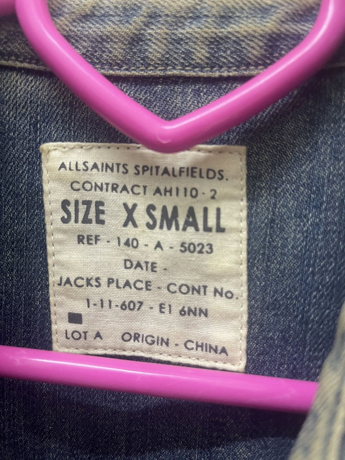 Allsaints Rare ALLSAINTS Spitalfields Denim Jeans Snap Button Size US XS / EU 42 / 0 - 5 Thumbnail