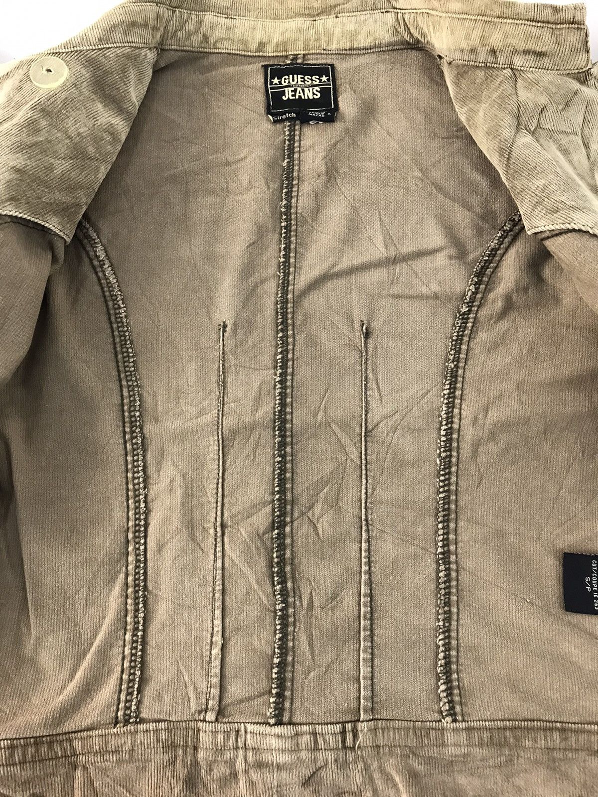 Guess × Vintage Guess USA Corduroy Wool Button Down Side Breast Denim Style Size US S / EU 44-46 / 1 - 6 Thumbnail