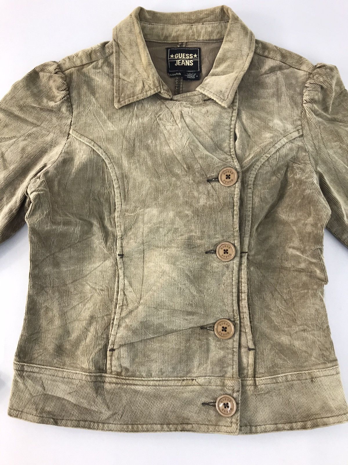 Guess × Vintage Guess USA Corduroy Wool Button Down Side Breast Denim Style Size US S / EU 44-46 / 1 - 3 Thumbnail
