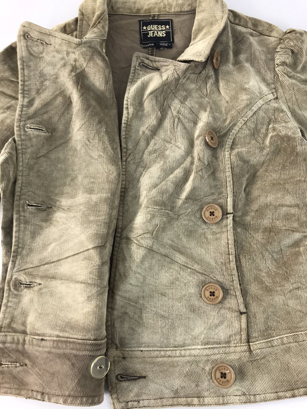 Guess × Vintage Guess USA Corduroy Wool Button Down Side Breast Denim Style Size US S / EU 44-46 / 1 - 5 Thumbnail