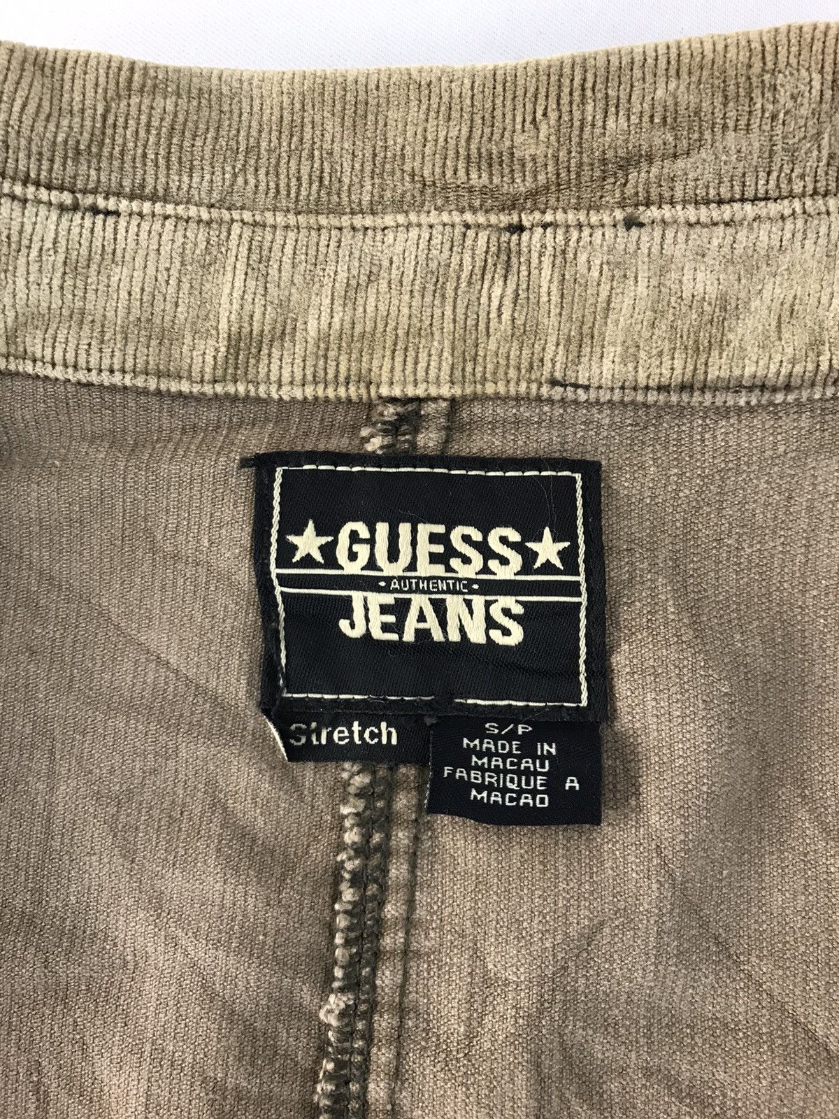 Guess × Vintage Guess USA Corduroy Wool Button Down Side Breast Denim Style Size US S / EU 44-46 / 1 - 7 Thumbnail