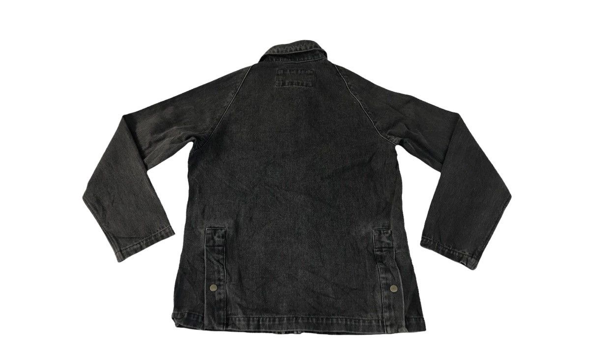 Designer × Michel Klein v.v Michel Klein Paris Homme Black Denim Style Jacket Coat Size US M / EU 48-50 / 2 - 2 Thumbnail