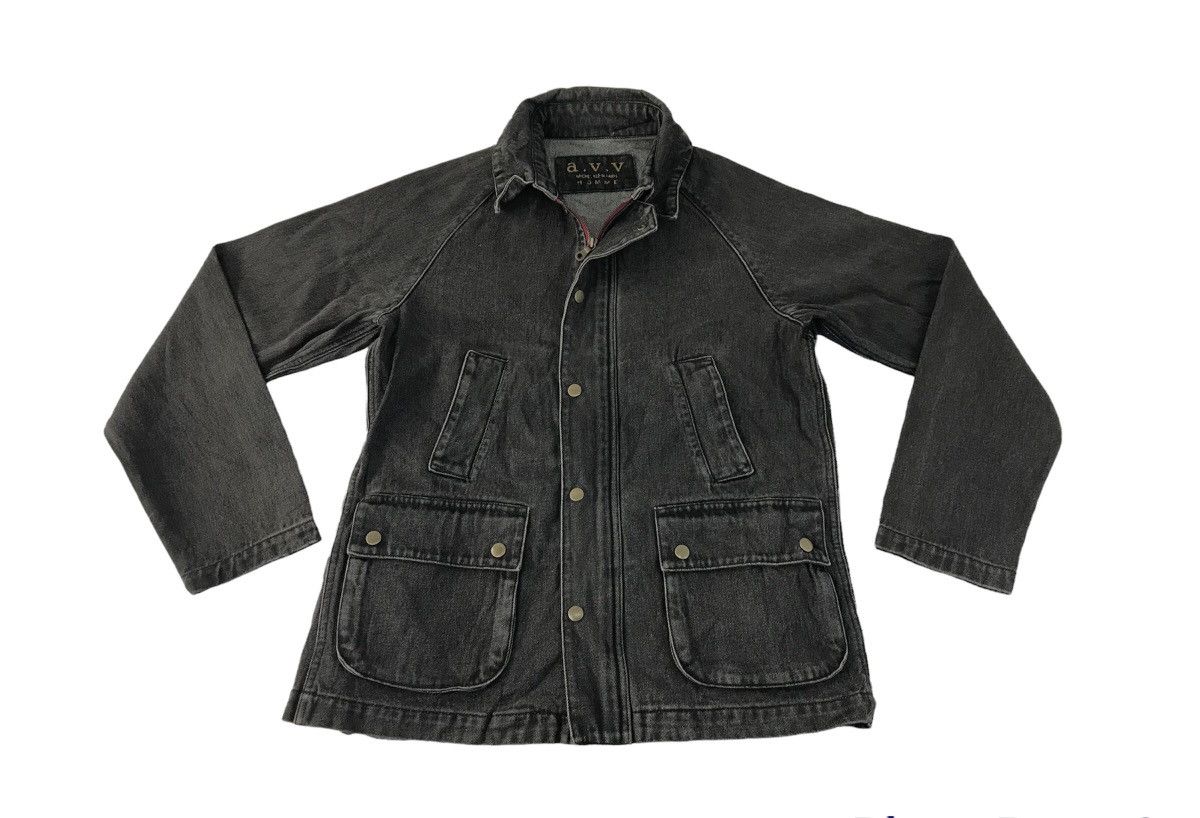 Designer × Michel Klein v.v Michel Klein Paris Homme Black Denim Style Jacket Coat Size US M / EU 48-50 / 2 - 1 Thumbnail